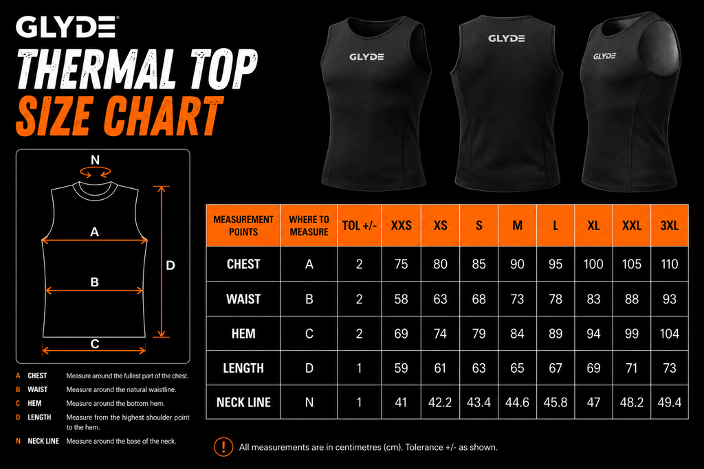 GLYDE THERMAL NEOPRENE TITANIUM TOP - 1MM