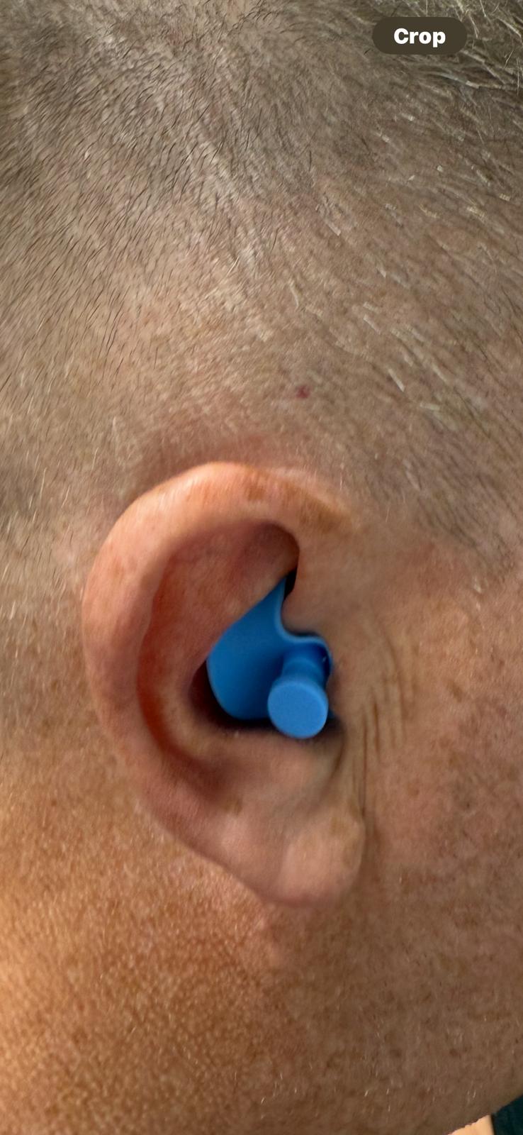 GLYDE HYDRALOCK SILICONE MOULDED EAR PLUGS - BLUE