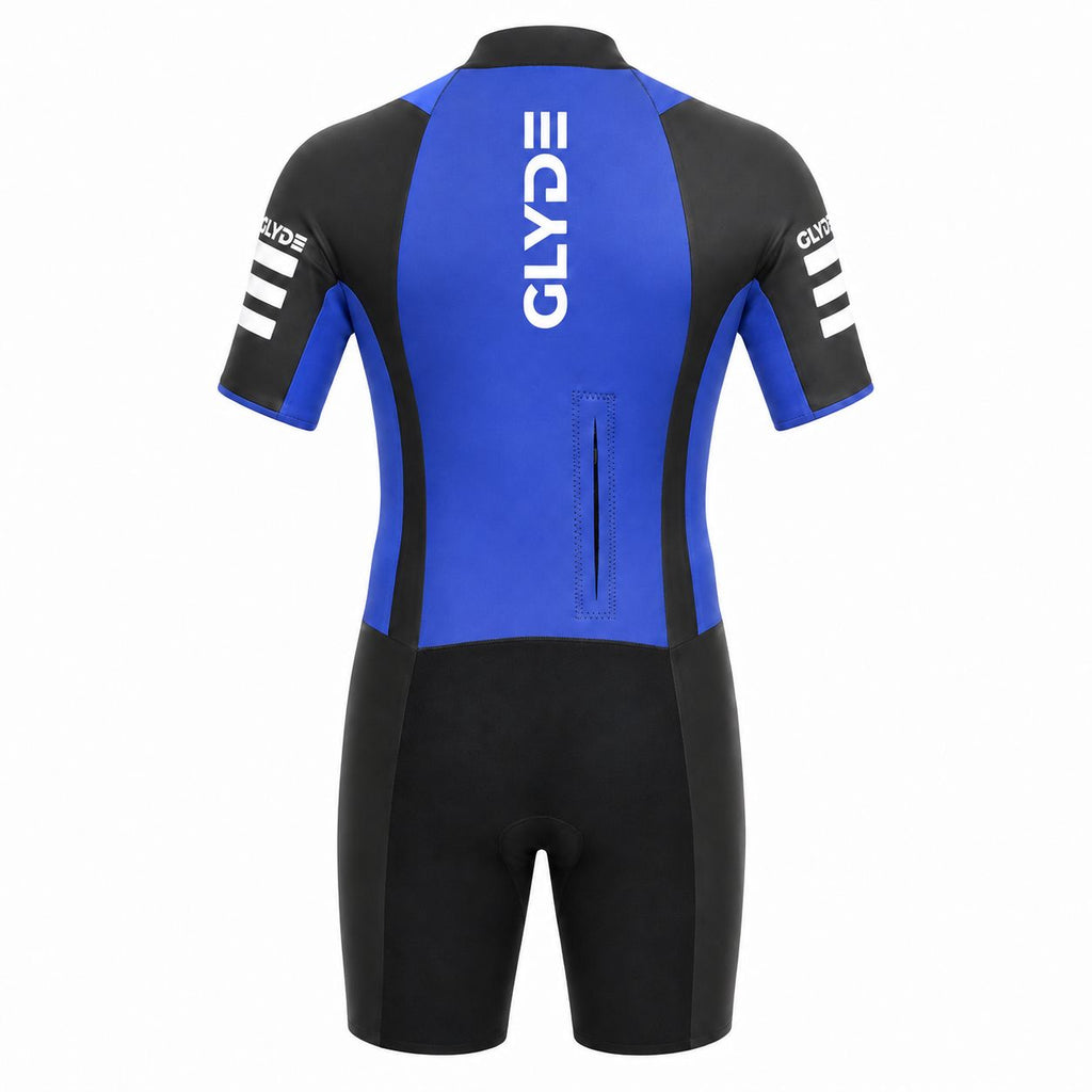 GLYDE MENS AMPHIBIAN SWIMRUN WETSUIT - BLUE OR RED