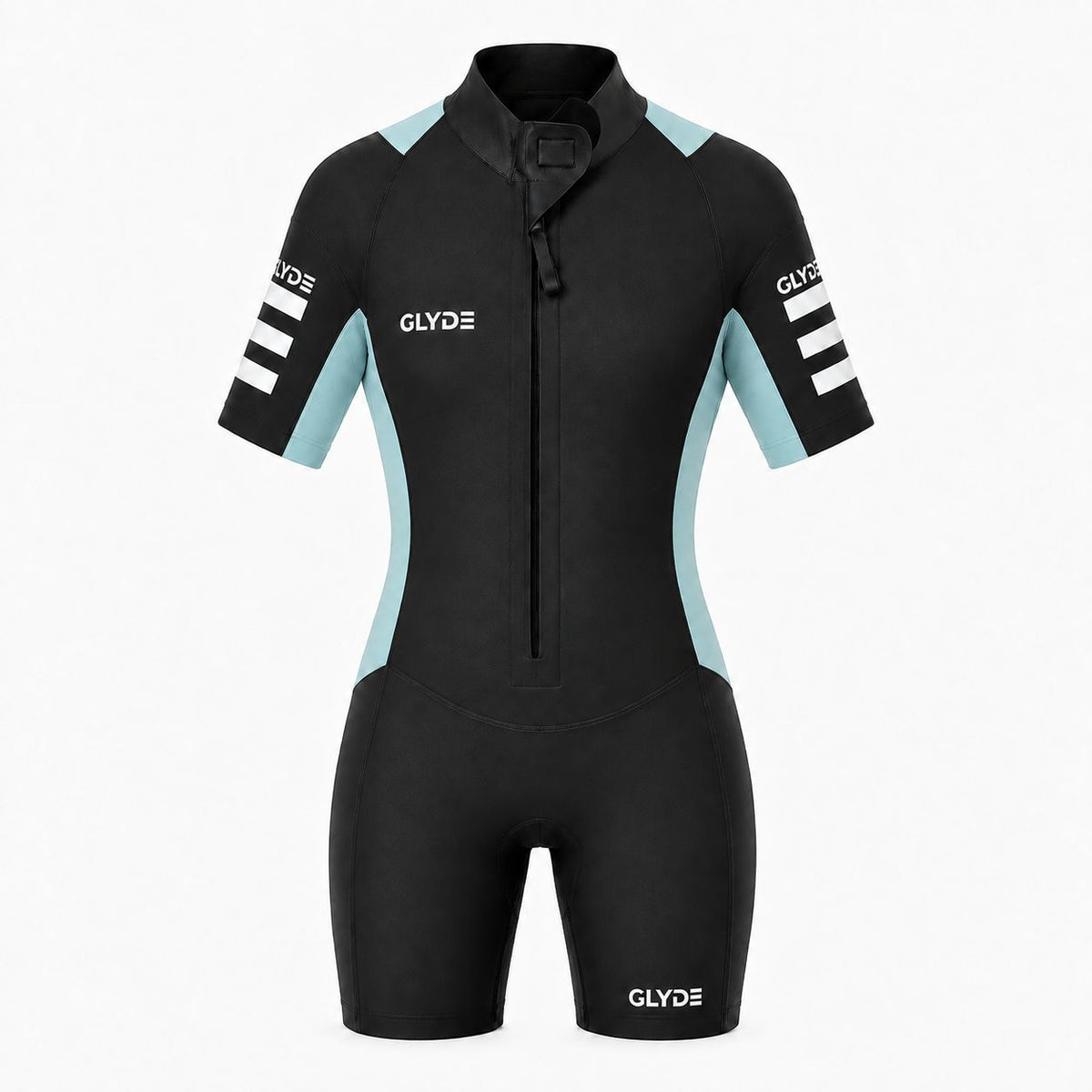 GLYDE WOMENS AMPHIBIAN SWIMRUN WETSUIT PINK & PASTEL TEAL